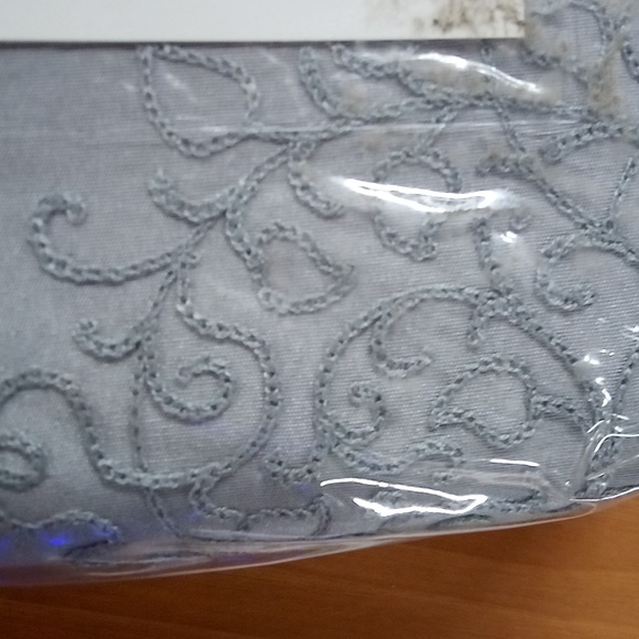 Design solutions minimal room darkening Talia rod pocket backtab panel with lini - Picture 5 of 5